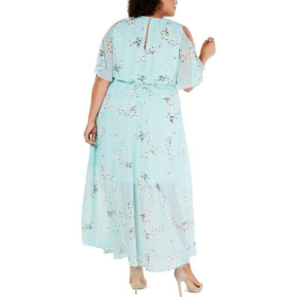 Calvin Klein Plus Size Cold-Shoulder Maxi dress - Picture 2 of 2